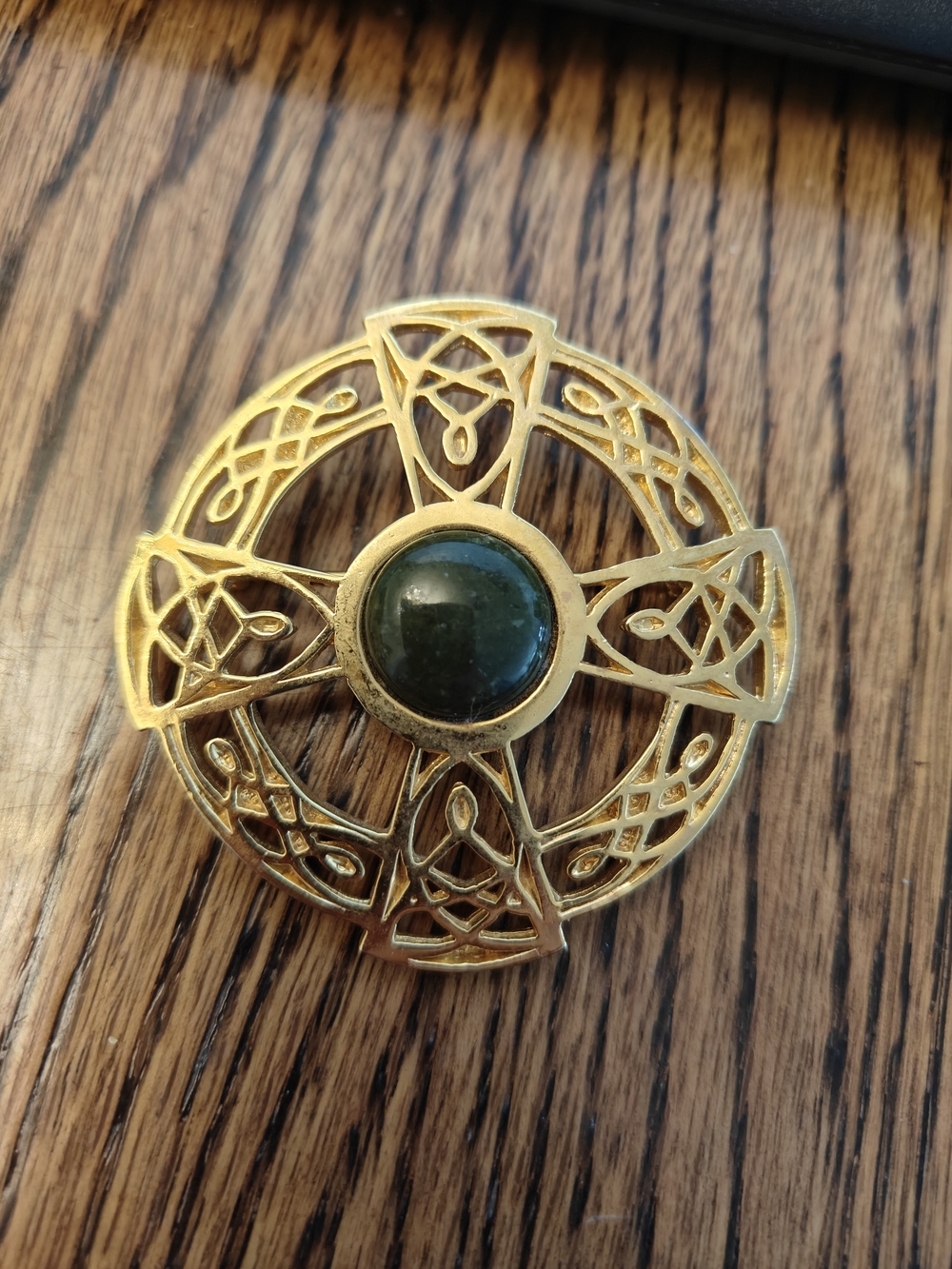 Vintage Irish Celtic Cross brooch manufactured by J.C. Walsh &  Sons.